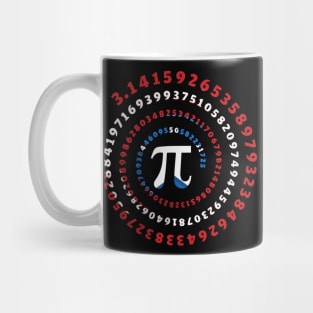 The Original Spiral Pi Math Teacher 3.14 Pi Day Mug